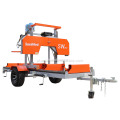 590mm SW26 Gasolina a diesel portátil SAWMILL com trailer